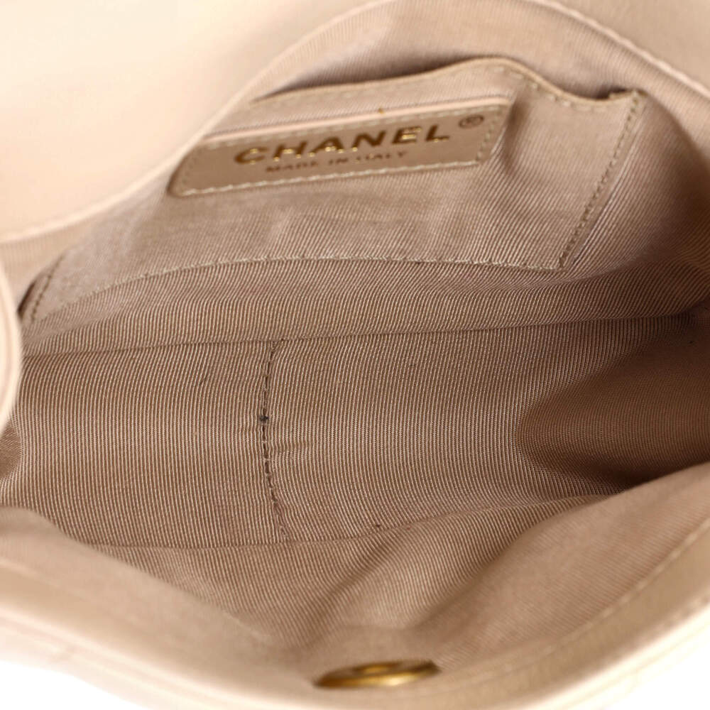 Chanel Button On Top Flap Bag Quilted #254522C33B - Picture 5 of 6